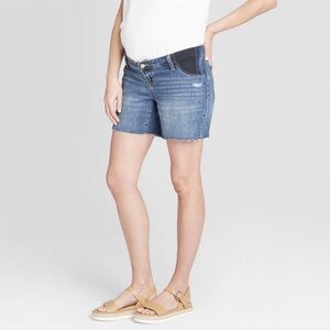 ISABEL MATERNITY Boyfriend Denim Shorts size 12